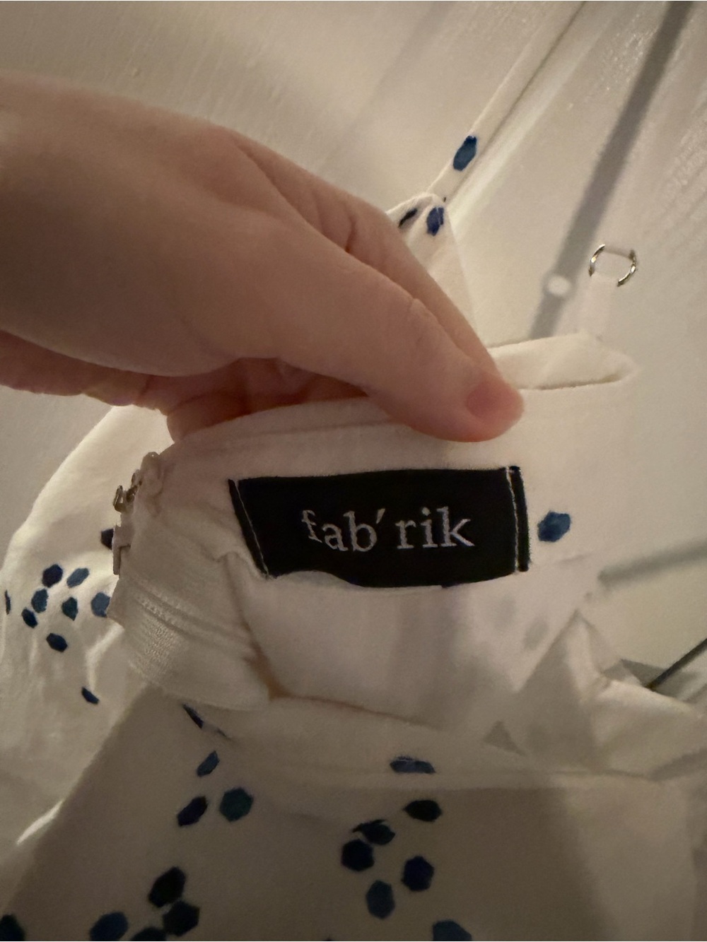 White Spotted Ruffle Slip Dress - Picture 3 of 3